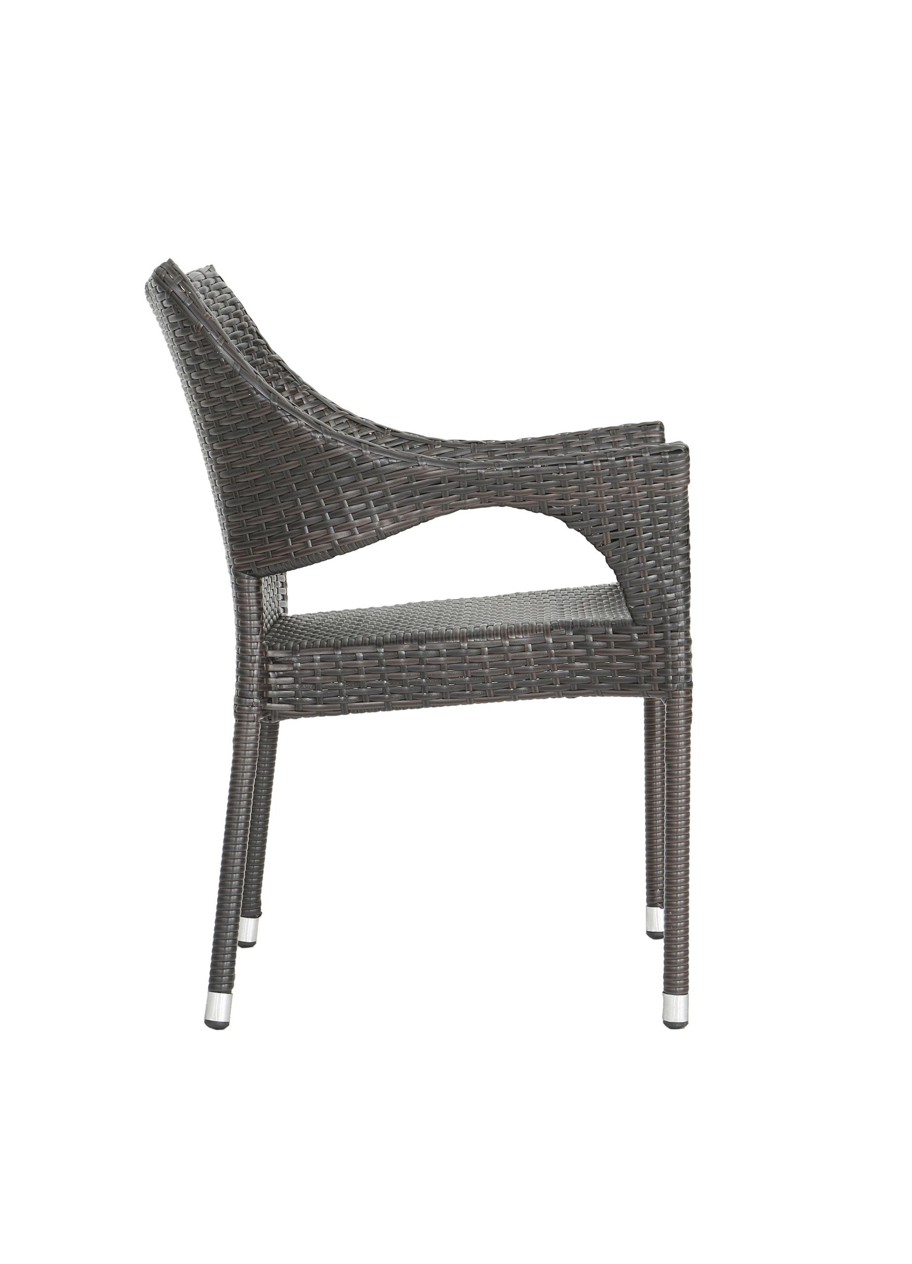 Gdf Studio 5-Piece Lorelei Outdoor Multibrown Wicker Dining Set ... regarding Designing Your Perfect Patio A Guide to Styling the Blake Wicker Set