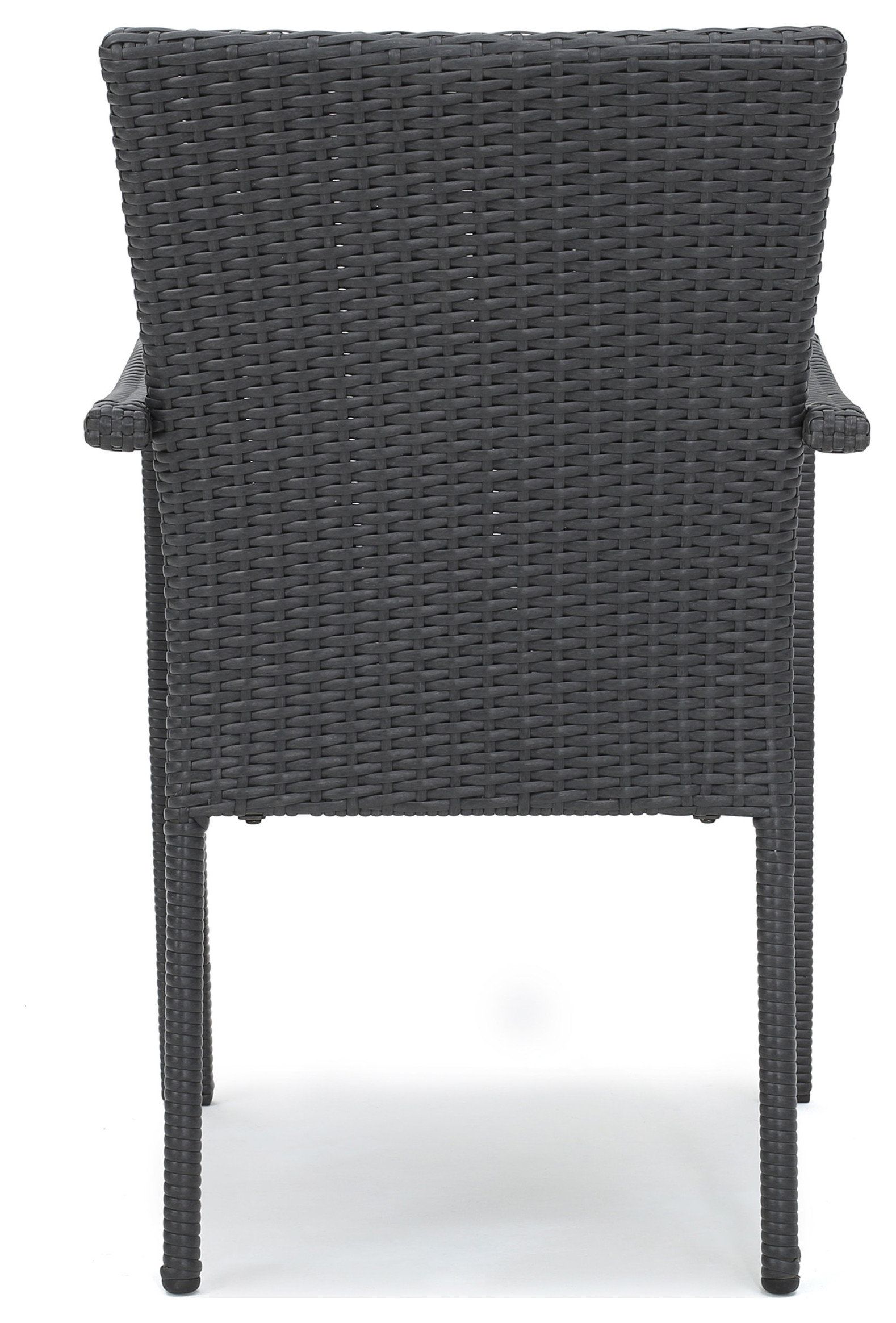 Gdf Studio 5-Piece Oxford Outdoor Gray Wicker Dining With Cushions Set ... with Gdf Studio 5-Piece Blake Outdoor Wicker Dining With Cushions Set