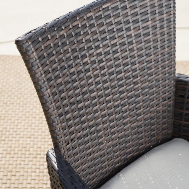 Gdf Studio 6-Piece Owenburg Outdoor Aluminum Dining Set - Tropical ... throughout Gdf Studio 6-Piece Owenburg Outdoor Aluminum Dining Set, Gray/Gray