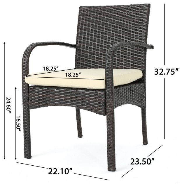 Gdf Studio 7-Piece Carmela Outdoor Multibrown Pe Wicker Long Dining Set ... with Gdf Studio 7-Piece Carmela Outdoor Multibrown Pe Wicker Long Dining Set