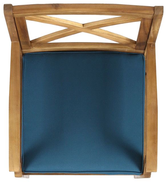 Gdf Studio 7-Piece Justin Outdoor Acacia Wood Dining Set, Teak/Rustic ... in A Deep Dive into the Durability and Style of GDF Studio's Justin Dining Set