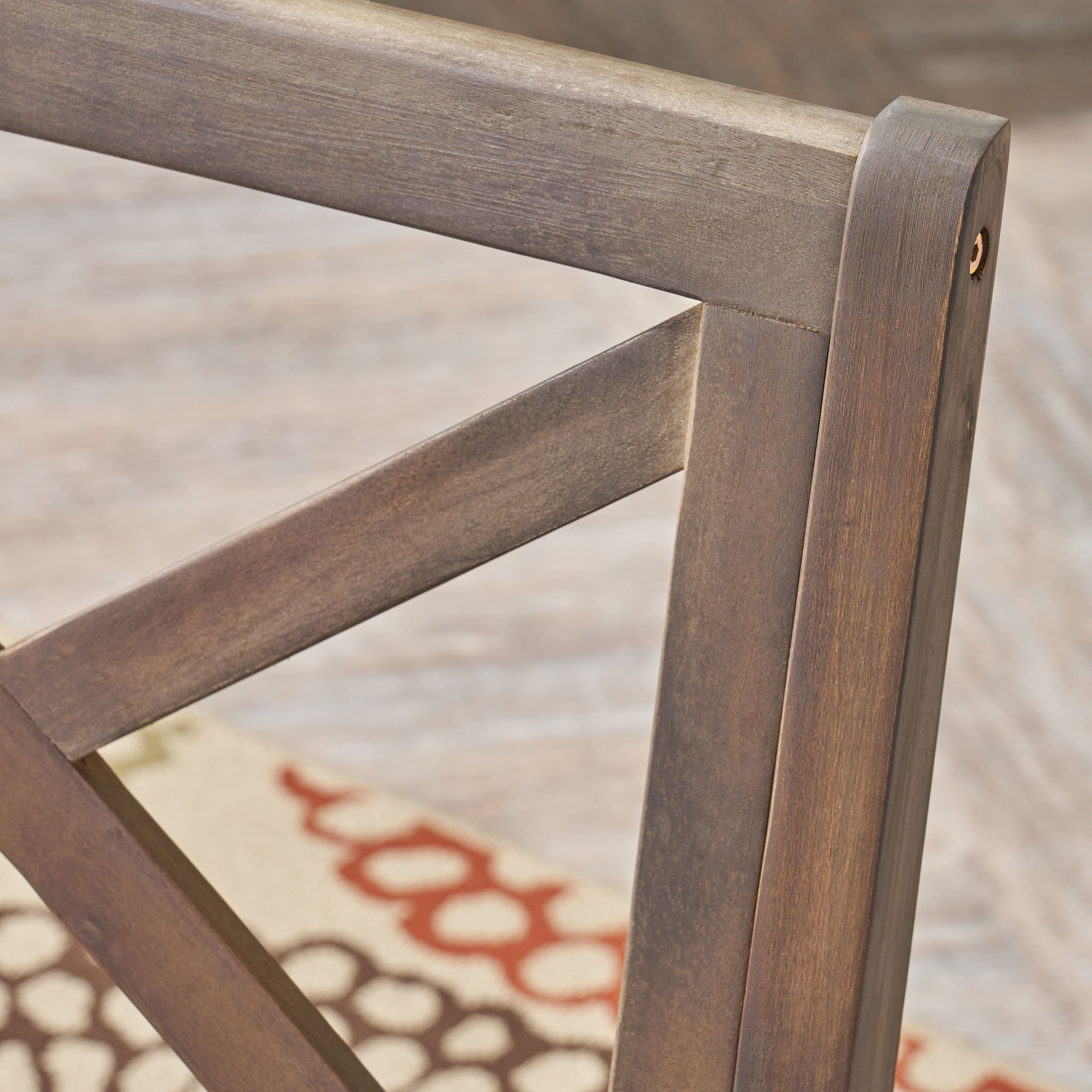 Gdf Studio Justin Outdoor 7 Piece Acacia Wood Dining Set, Teak And Dark Gray - Walmart.com in A Deep Dive into the Durability and Style of GDF Studio's Justin Dining Set