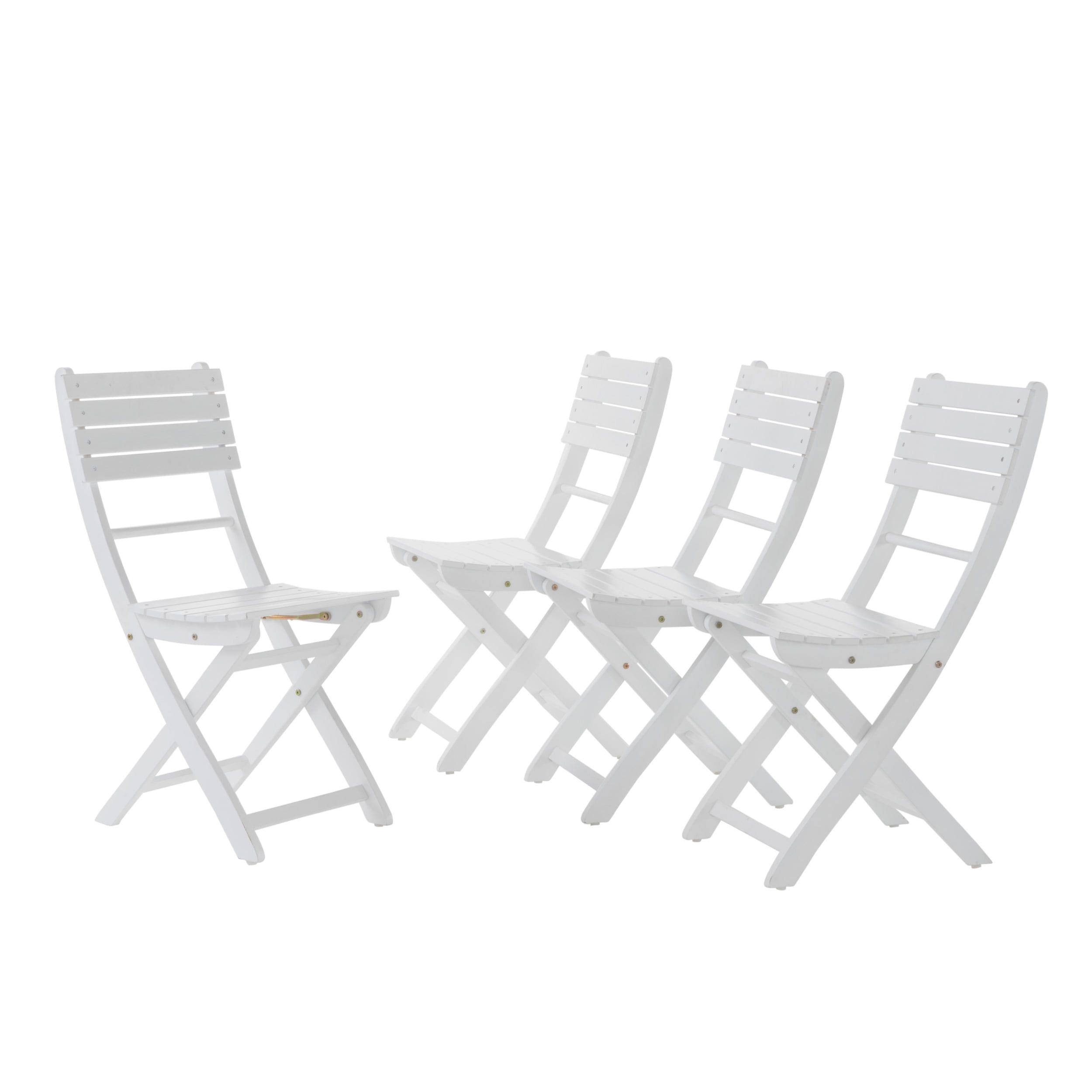Gdf Studio Vicaro Outdoor White Finish Acacia Wood Foldable Dining ... with Gdf Studio Vicaro Outdoor Acacia Wood Foldable Dining Set