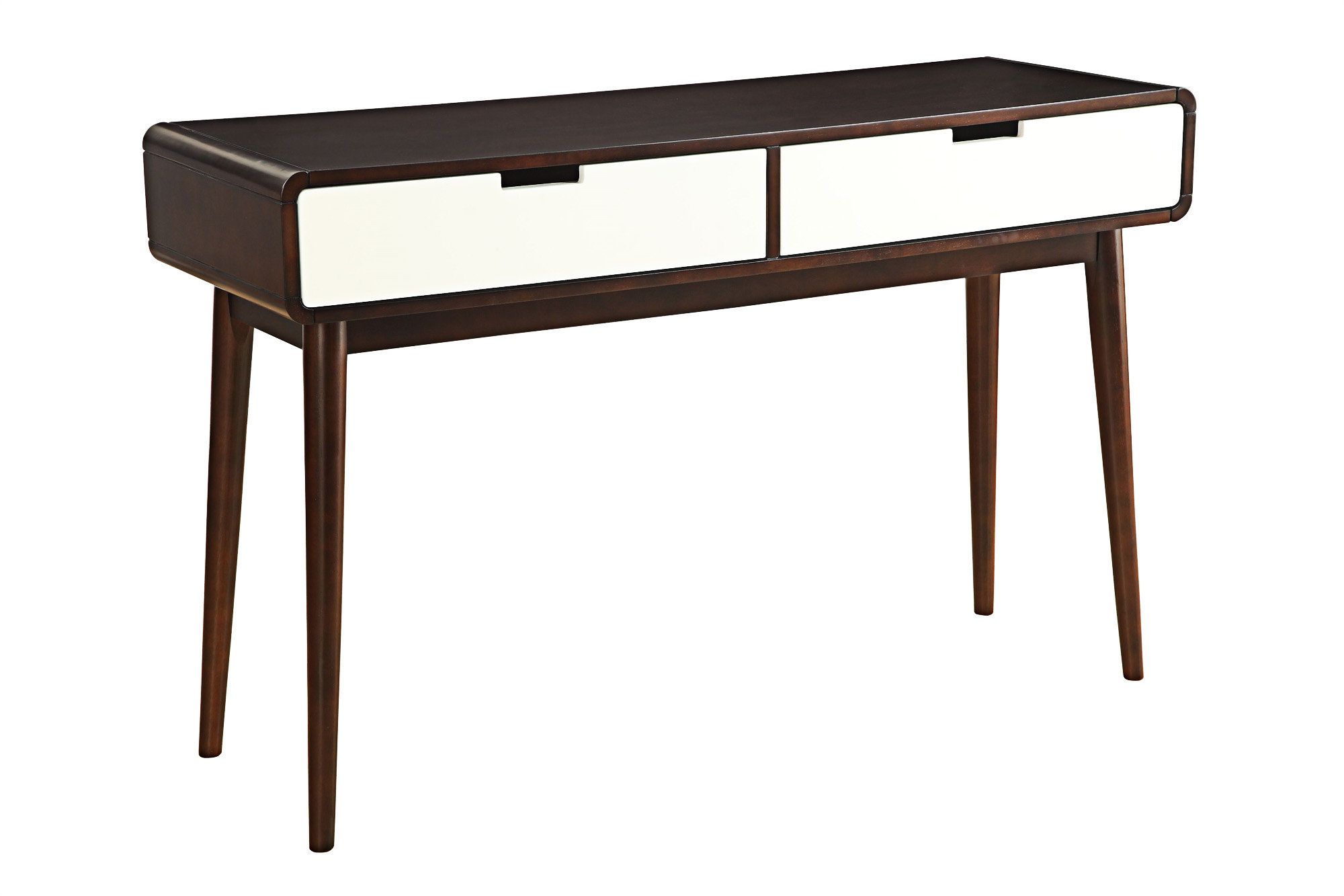 George Oliver Christa White &amp;amp; Espresso Finish Sofa Table | Wayfair inside Understanding the Versatility of Christa Sofa Tables in Modern Living Spaces