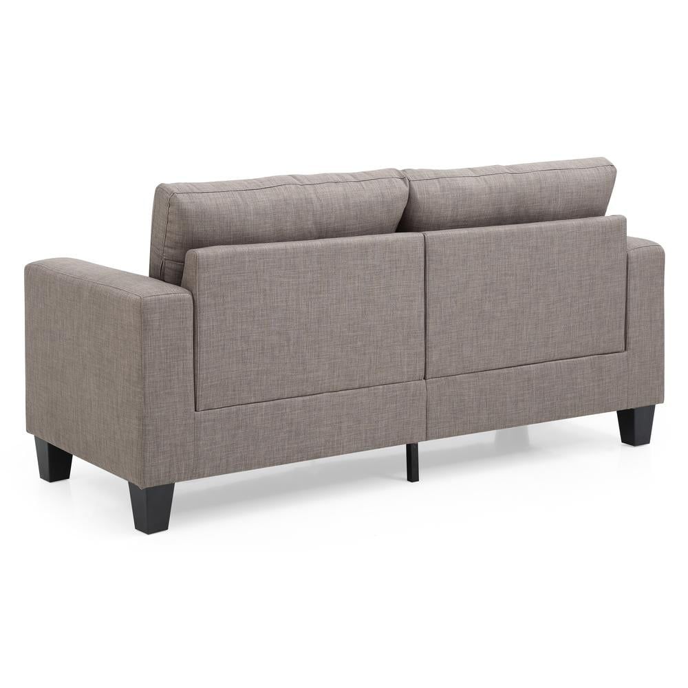 Glory Furniture Newbury Twill Fabric Modular Sofa In Gray - Walmart.com pertaining to Glory Furniture Andrews Twill Fabric Upholstered Sleeper Sofa In Yellow