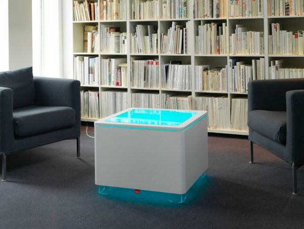 Graceful Wooden Ora Table With Illuminated Surface From Moree in The Timeless Appeal of Ora Serving Tables in Modern Homes