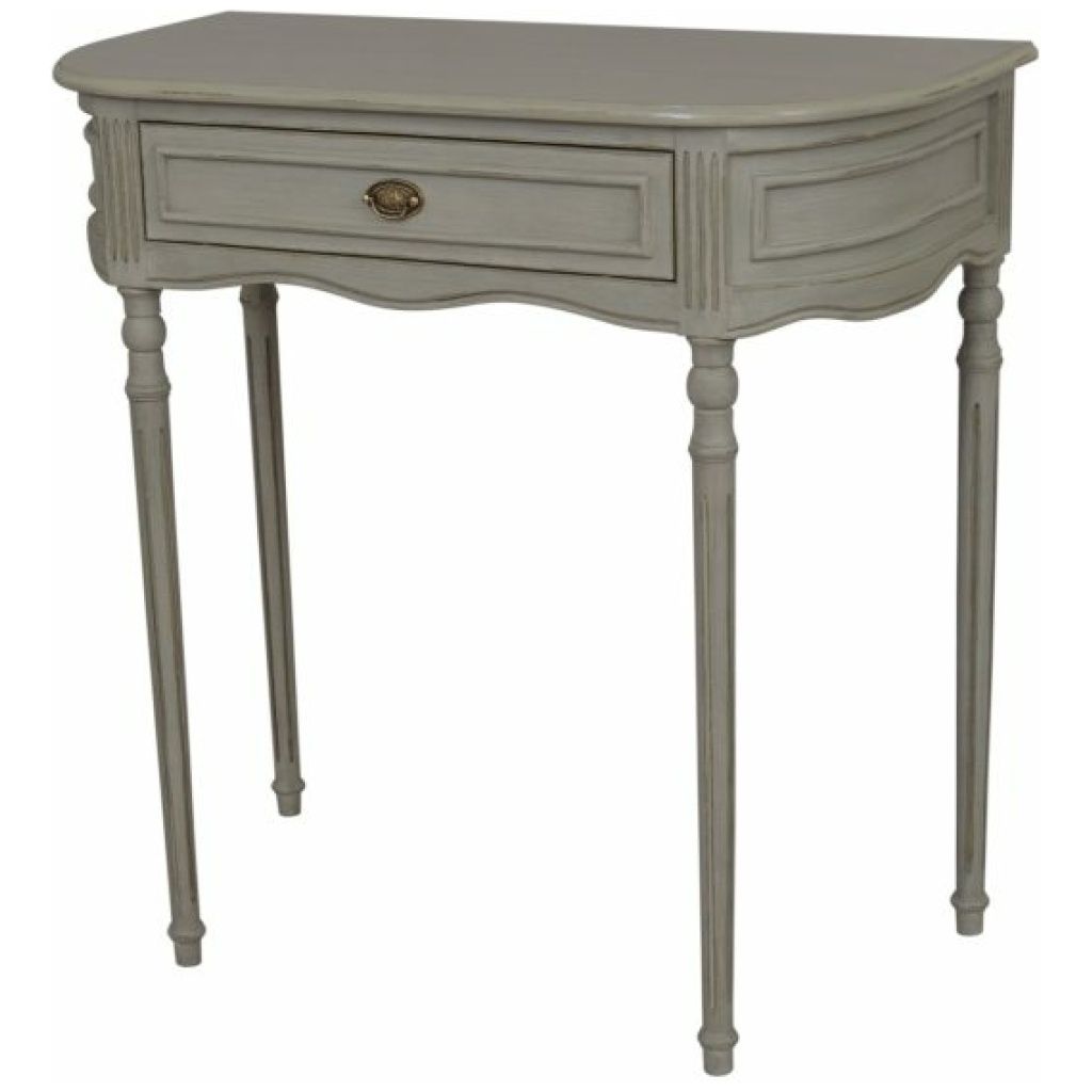 Heritage Grey 1 Drawer Console Table - Mid West Furniture within Exploring the versatility of single drawer console tables in home design