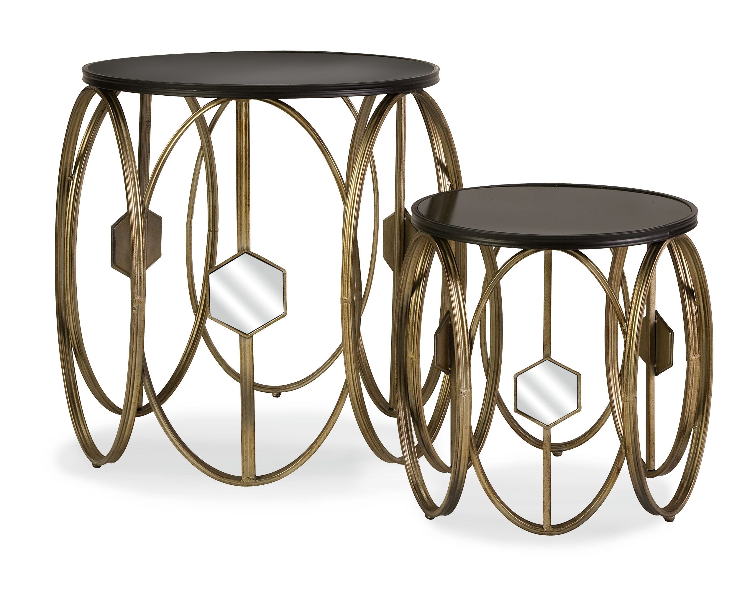 Hexicomb Accent Tables, Set Of 2 for Understanding the Appeal of Gregg Accent Tables Set of 3 Yellow in Modern Interior Design