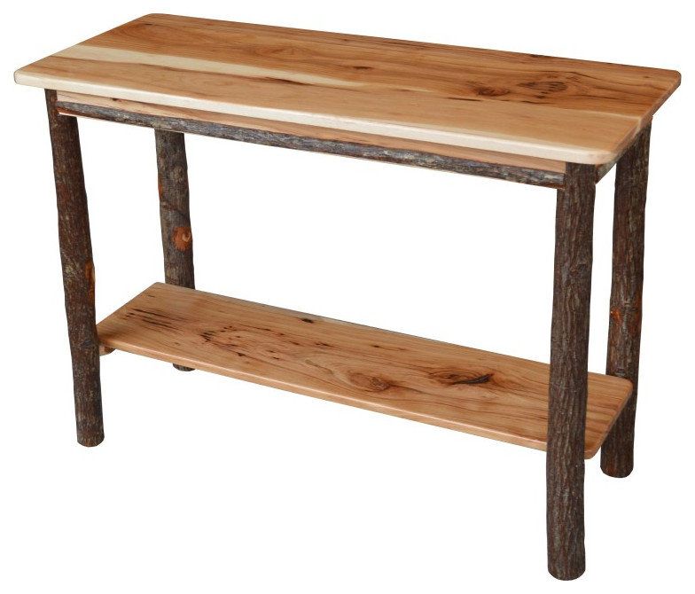 Hickory Console Table - Rustic - Console Tables - By Furniture Barn Usa ... throughout Understanding Hickory Console Table Construction and Durability