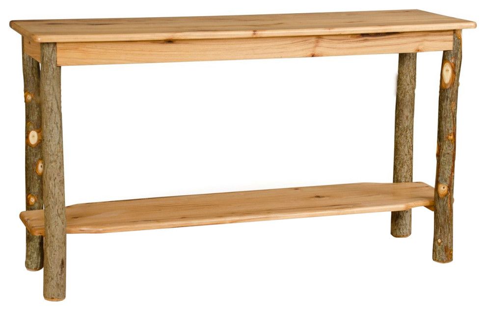 Hickory Log Sofa Table - Rustic - Console Tables - By Furniture Barn ... with Hickory Console Table, Rustic Hickory