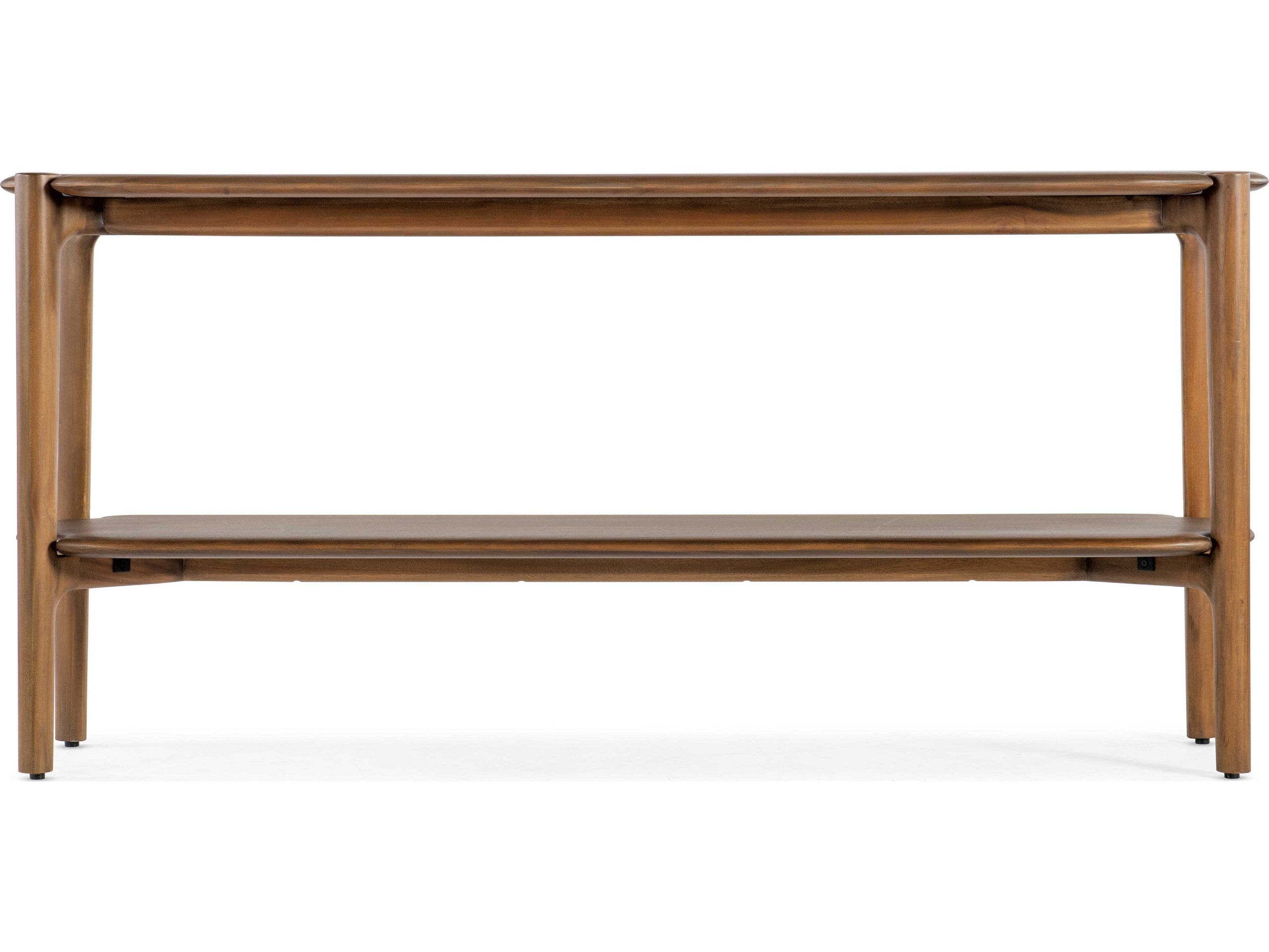 Hooker Furniture Harlow Rectangular Wood Chestnut Console Table ... with Albion Chestnut Console