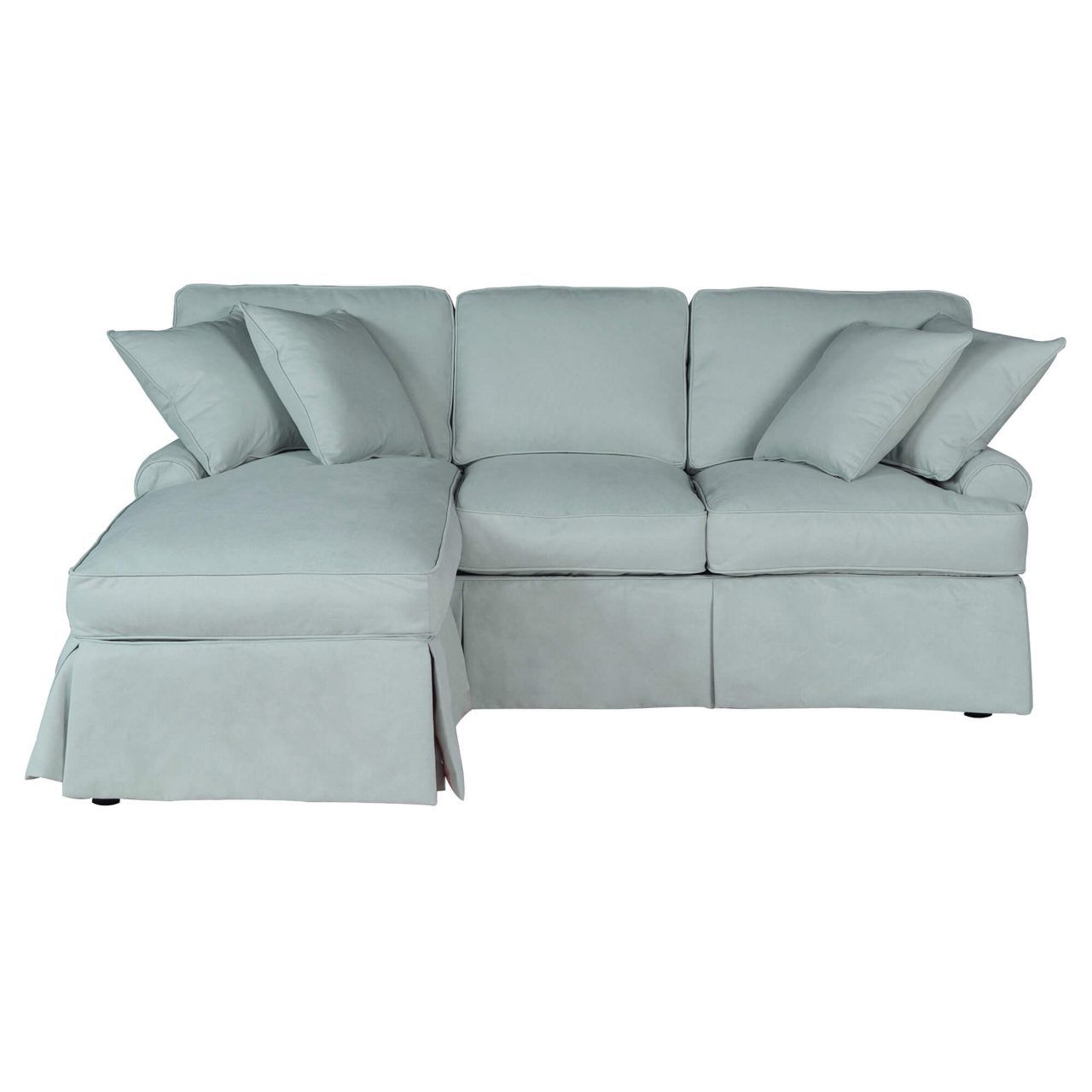 Horizon Slipcovered Sleeper Sofa With Reversible Chaise – Color 391043 ... regarding Discover Comfort and Style The White Horizon Sleeper