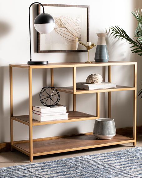 Https://Www.lastcall.com/Safavieh-Reese-Geometric-Console-Table ... intended for A Closer Look at the Reese Geometric Console Table in Sleek Black