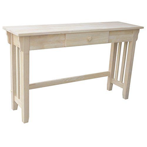 International Concepts Mission Console Table, Unfinished | Console ... regarding Understanding the Appeal of International Concepts Mission Unfinished Sofa Table