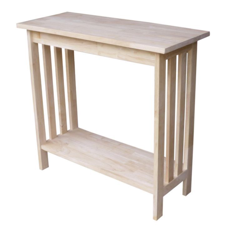 International Concepts Mission Entry Table, Unfinished | Furniture ... inside International Concepts Mission Unfinished Sofa Table