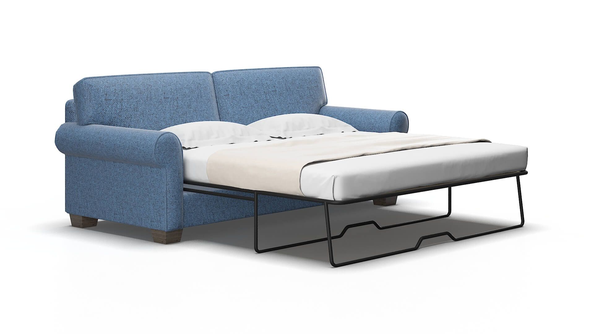 Isabel Derby Navy Sofa Sleeper - Dreamsofa intended for Convertible Sleeper Sofa, Espresso Microfiber, Navy/Chrome