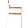 Isabelline Garden Chair 6 Pcs Brown 56 X 54.5 X 87Cm Solid Acacia Wood ... inside Amazonia Bahamas 5-Piece Outdoor Dining Sling Armchair Set