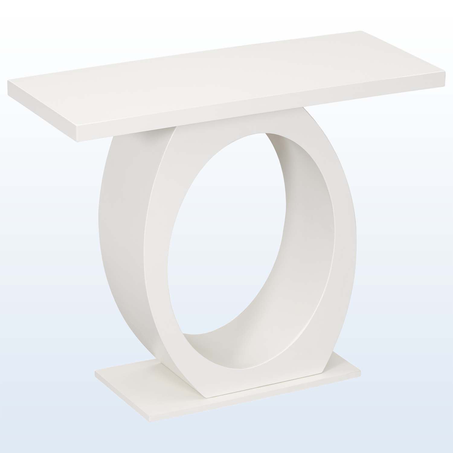 Ivy Bronx Modern Console Table With Egg-Shaped Base | Wayfair inside Beyond Aesthetics: The Functional Benefits of the GDF Studio Beige Console Table