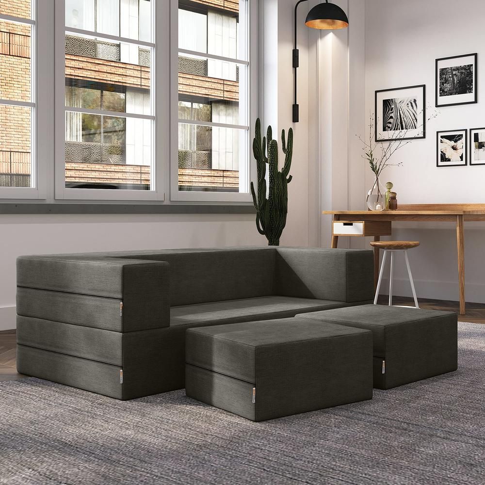 Jax Ltd Games Jaxx Zipline Convertible Sleeper Loveseat & Ottomans ... for Comfort and Versatility The Jaxx Zipline Sleeper Loveseat Explored