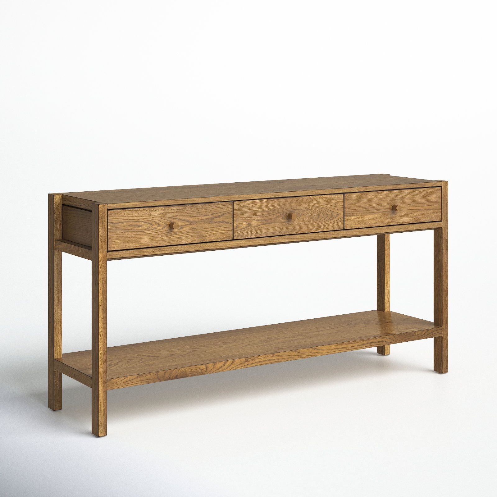 Jesse 60&amp;#039;&amp;#039; Solid Wood Console Table | Birch Lane with regard to Range Solid Wood Console - Charcoal