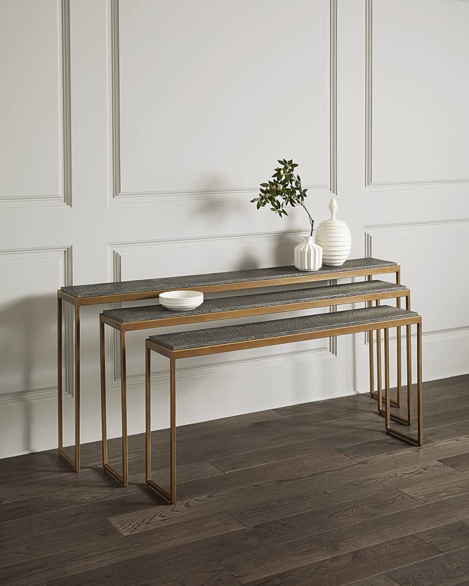 John-Richard Collection Greystoke Nesting Console Tables, Set Of 3 | Horchow in Carrick Nesting Console Tables Set Of 3