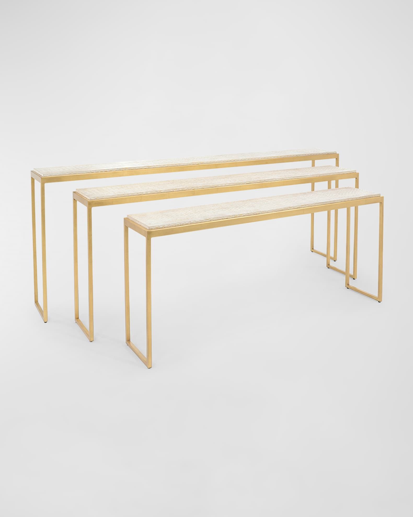 John-Richard Collection Kano Nesting Console Tables, Set Of 3 | Horchow with Carrick Nesting Console Tables Set Of 3
