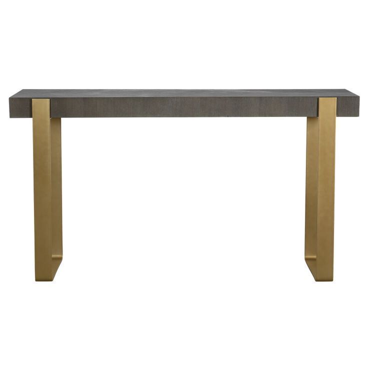 Kea Contemporary Console Table In Gold By Uttermost | Contemporary ... with regard to Uttermost Kentmore Modern Console Table, 24978