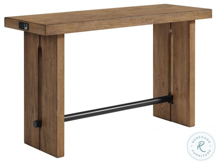 Landmark Weathered Oak 60" Sofa Table From Intercon | Coleman Furniture inside Transform Your Space The Versatile Landmark 60" Sofa Table