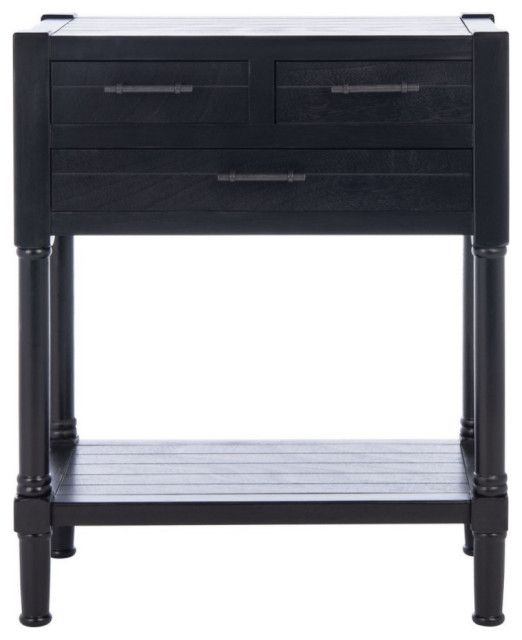 Lane 3 Drawer Console Table, Black - Modern - Console Tables - By ... within Choosing the Right Hector 3 Drawer Console Table Black for Your Home Office Setup