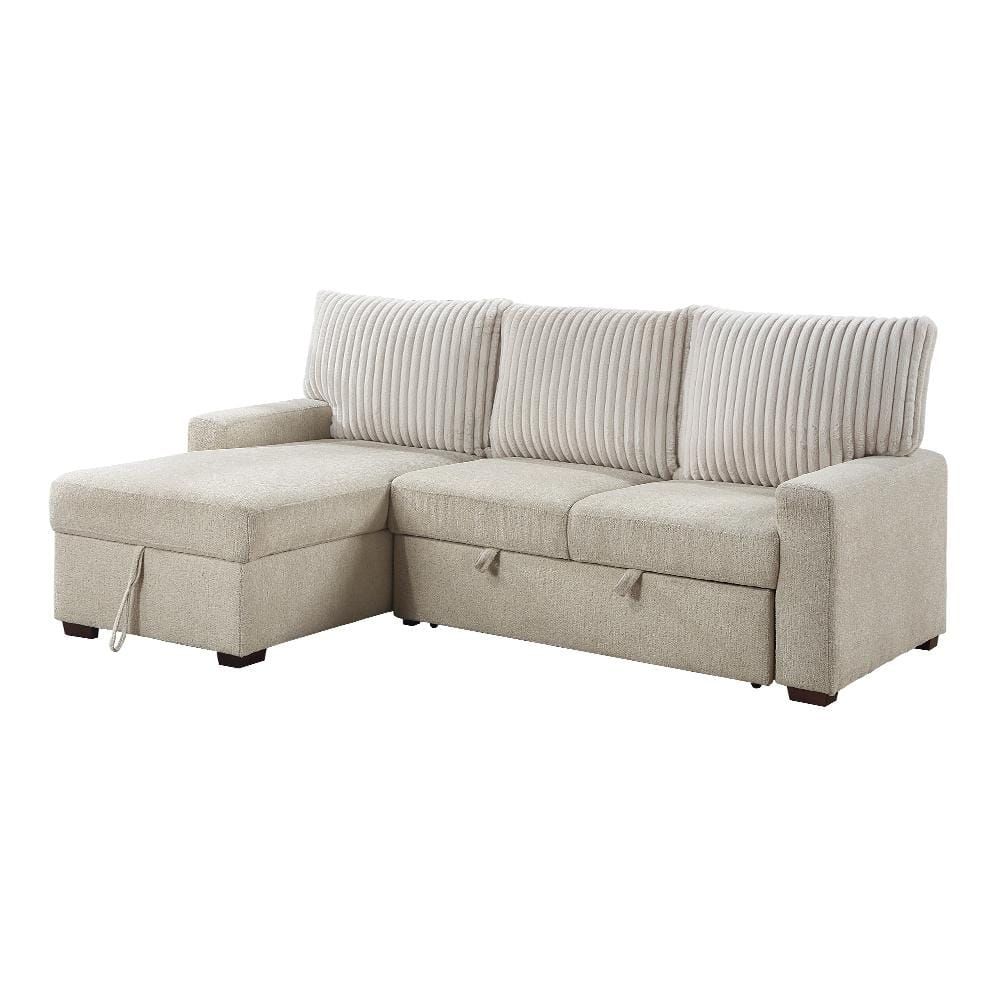 Lazzara Hankins 87 In. Straight Arm 2-Piece Fabric Sectional Sofa With ... inside Creating Versatile Living Areas Through Strategic Furniture Selection