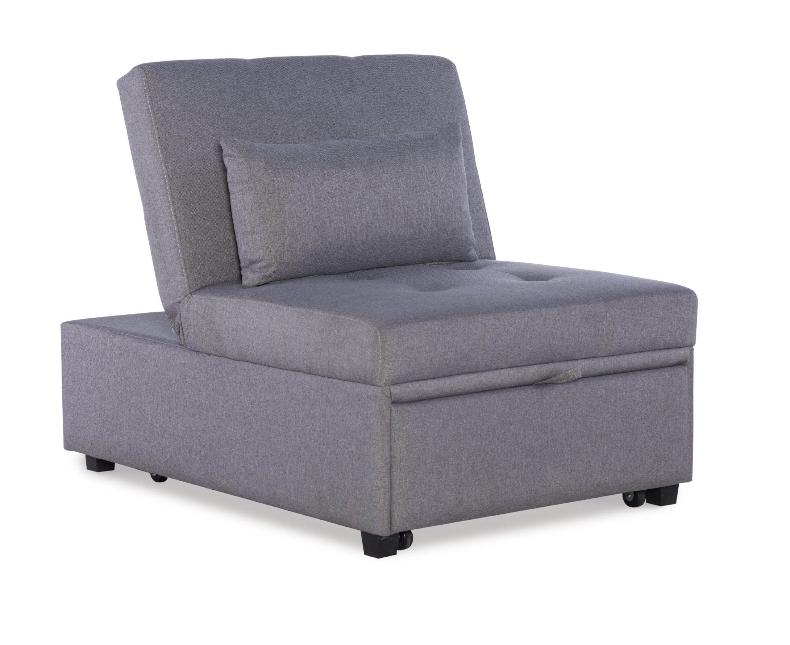 Linon Boone Indoor Upholstered Button Tufted Convertible Chair To Sofa ... for Transforming Your Space The Linon Boone Chair-to-Sofa Story
