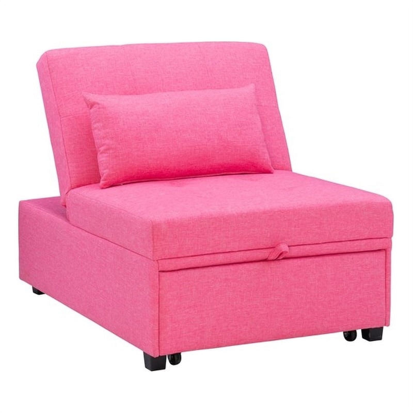 Linon Boone Tufted Upholstered Convertible Chair To Sofa Bed With ... for Transforming Your Space The Linon Boone Chair-to-Sofa Story