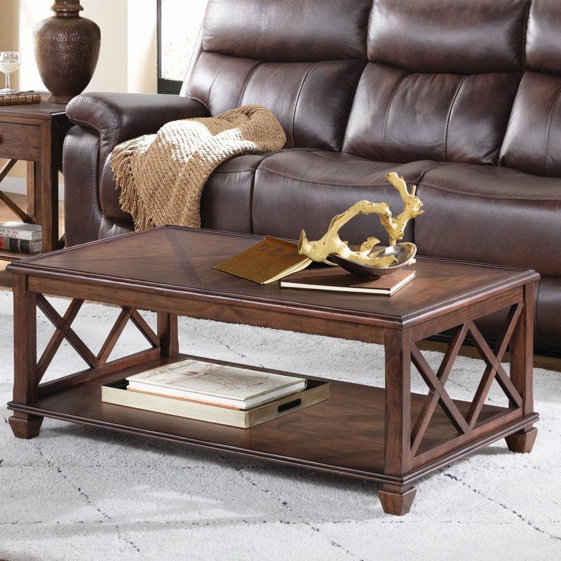 Loon Peak® Audley Solid Wood 2 Piece Coffee Table Set &amp;amp; Reviews | Wayfair in Vidaxl 2-Piece Coffee Table Set Solid Acacia Wood