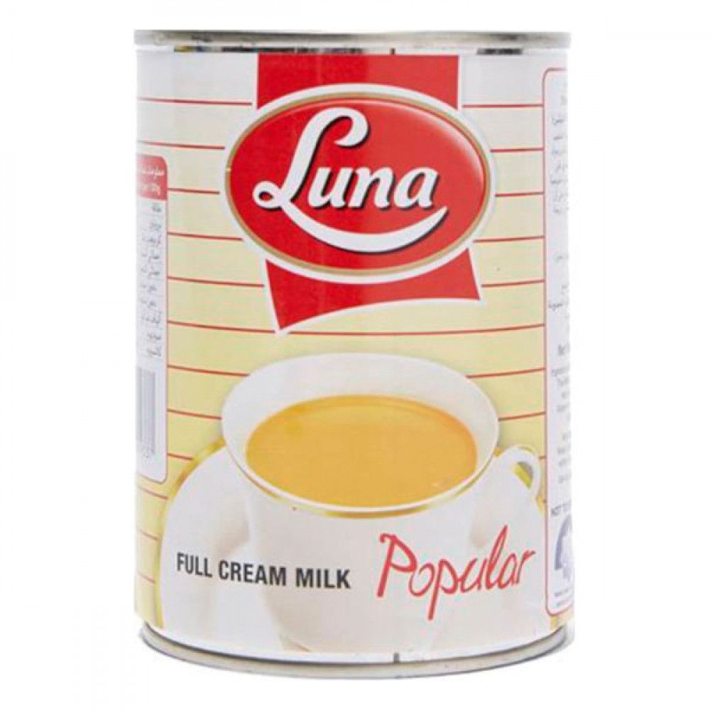 Luna Full Cream Evaporated Milk Popular 410Gm regarding Luna, Milk