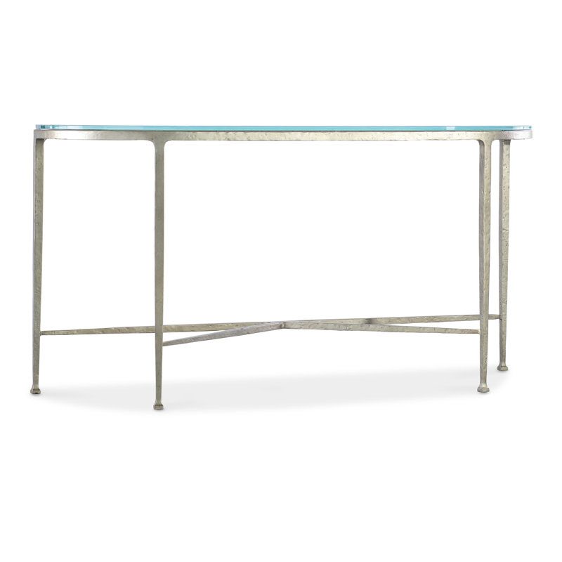M Cora Glass Top Console Table | Wayfair throughout Styling Secrets How to Make Your Cora Glass Top Console Table Shine