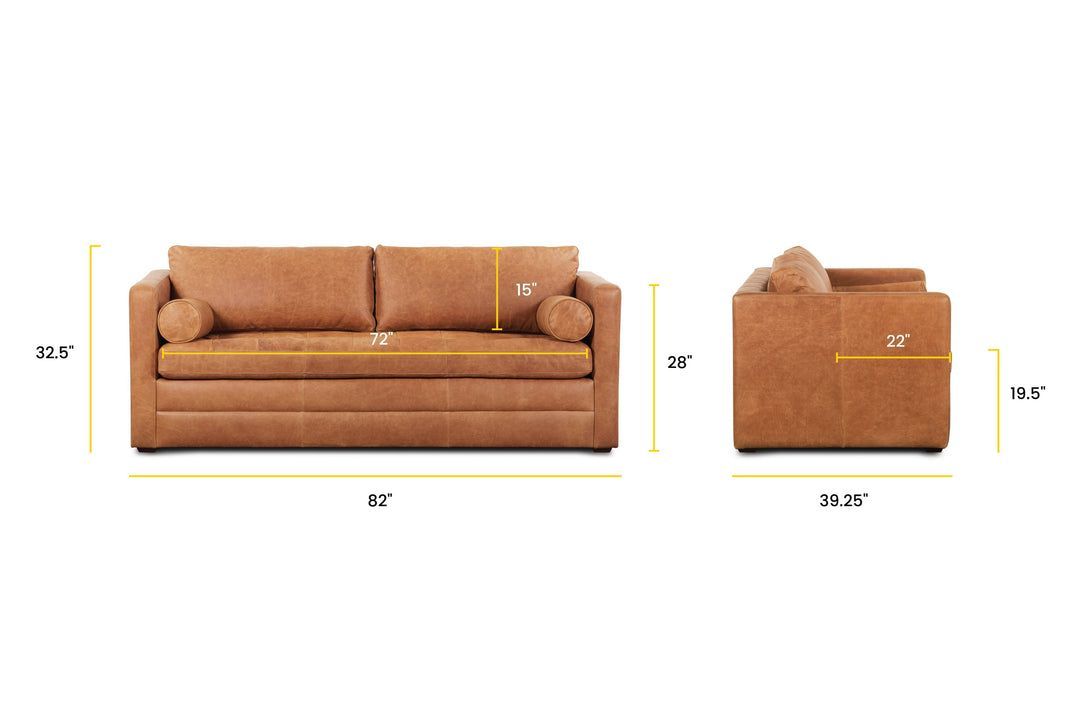 Mahogany Finish Napa Sofa In Cognac Tan Poly Bark – Artofit with regard to Understanding the Durability and Care of Poly and Bark Napa Leather Sleeper Sofas