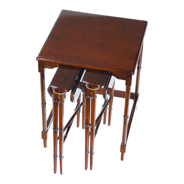 Mahogany Nesting Tables - Set Of 3 | Chairish in Building Blocks of Style How Lynda Nesting Tables Create Functional Beauty in Any Room