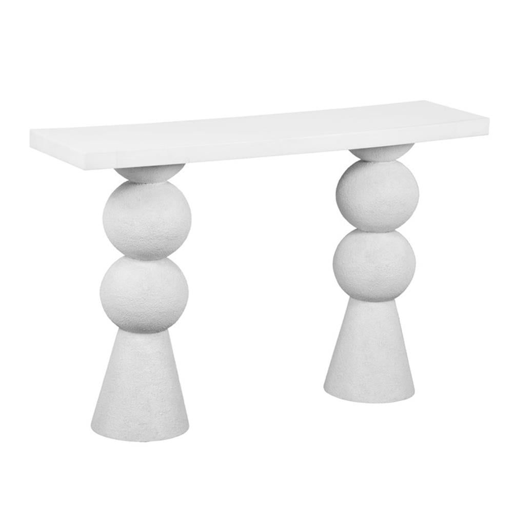 Maklaine Modern Contemporary Resin Console Table In White Finish ... pertaining to Understanding the Artistry Behind Maklaine's Gloss Lacquer Finish