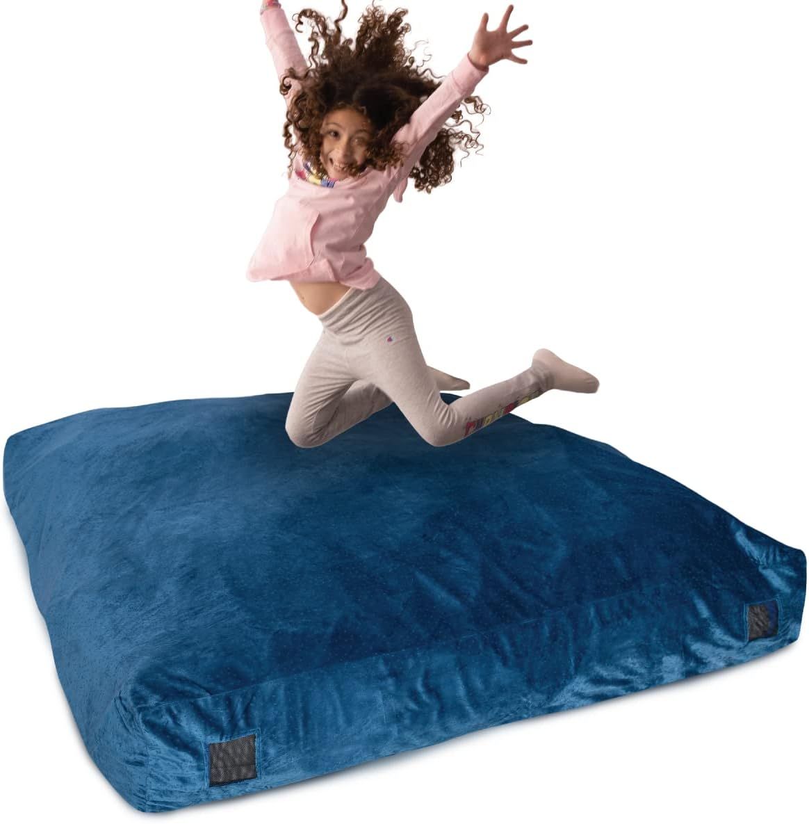 Milliard Crash Pad Sensory Pad With Foam Blocks For Kids And Adults ... pertaining to Crash Pad Sleep Sofa, Sorrento Camel