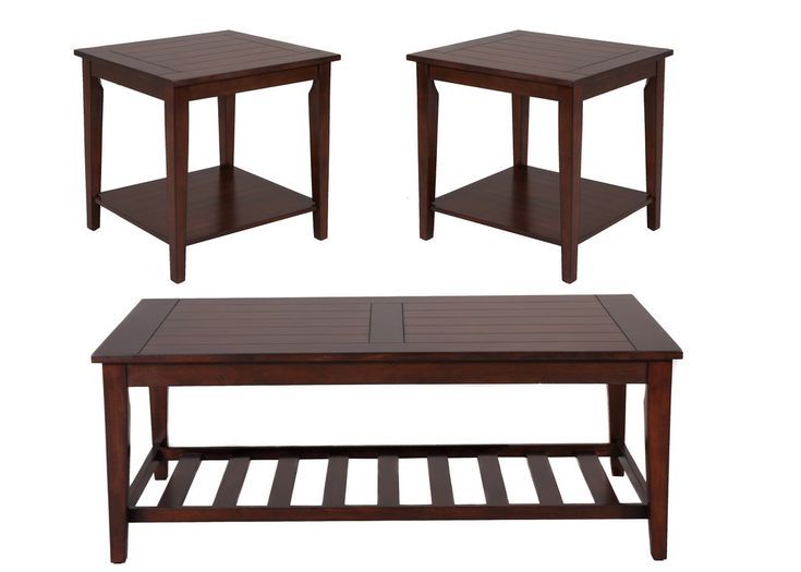Missoula Occasional 3 Piece Coffee Table Set | 3 Piece Coffee Table Set ... with Driver Cocktail And End Tables 3-Piece Set