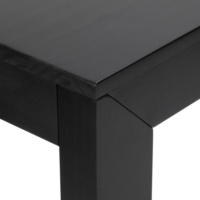 Modern Console Table, Narrow Design With Rectangular Top & Straight ... pertaining to Choosing the Right Pecan Finish for Your Home's Console Table Needs