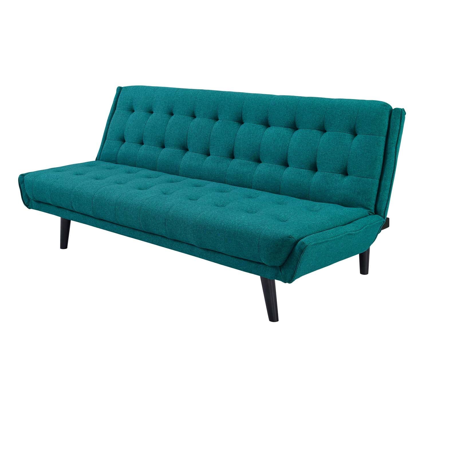 Modern Contemporary Urban Design Living Room Lounge Club Lobby Tufted ... in Transforming Small Spaces The Aqua Blue Tufted Sofa Bed for Urban Dwellers