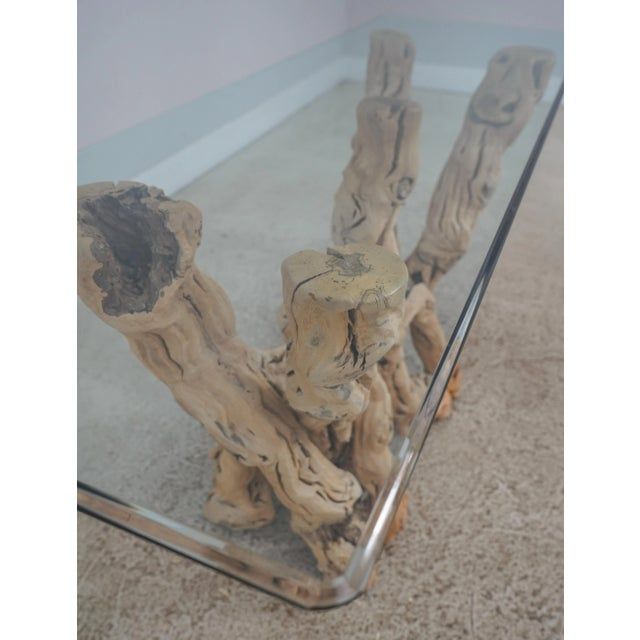 Modern Design Driftwood Base Console Hall Table | Chairish with regard to Design Principles That Define Exceptional Console Table Creation
