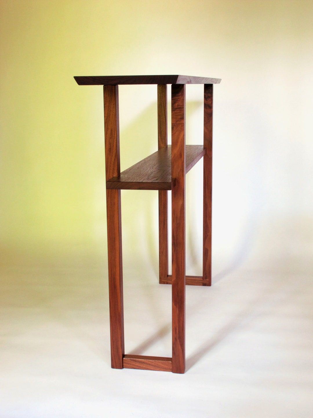 Modern Walnut Console Table: For Narrow Hall Table, Wood Entry Table ... in Unlocking Storage Potential A Walnut Console Table Guide