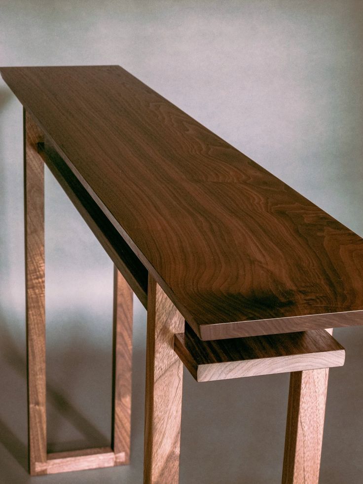 Modern Wood Narrow Hallway Table: Narrow Console Table, Side Table ... intended for Sleek Modern Console Table With Narrow Design And Solid Wood Rectangular Top, Pecan