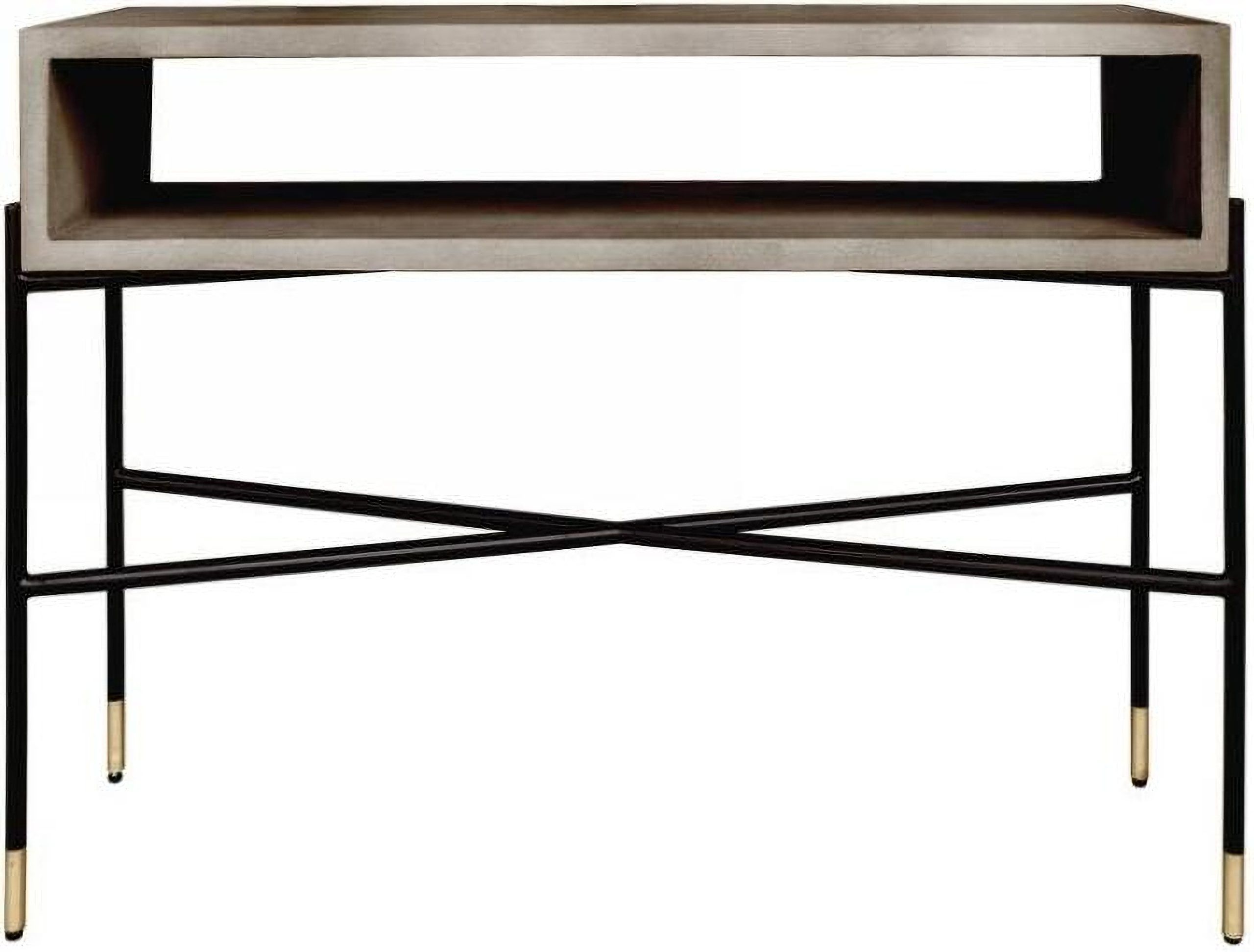 Modrest Walker Modern Concrete And Metal Console Table By Vig Furniture ... inside Modrest Renzo Modern Oak And Concrete Console Table