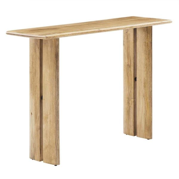 Modway Amistad 46 In. Oak Rectangle Wood Console Table Eei-6342-Oak ... with regard to Amistad Wood Console Table, Oak