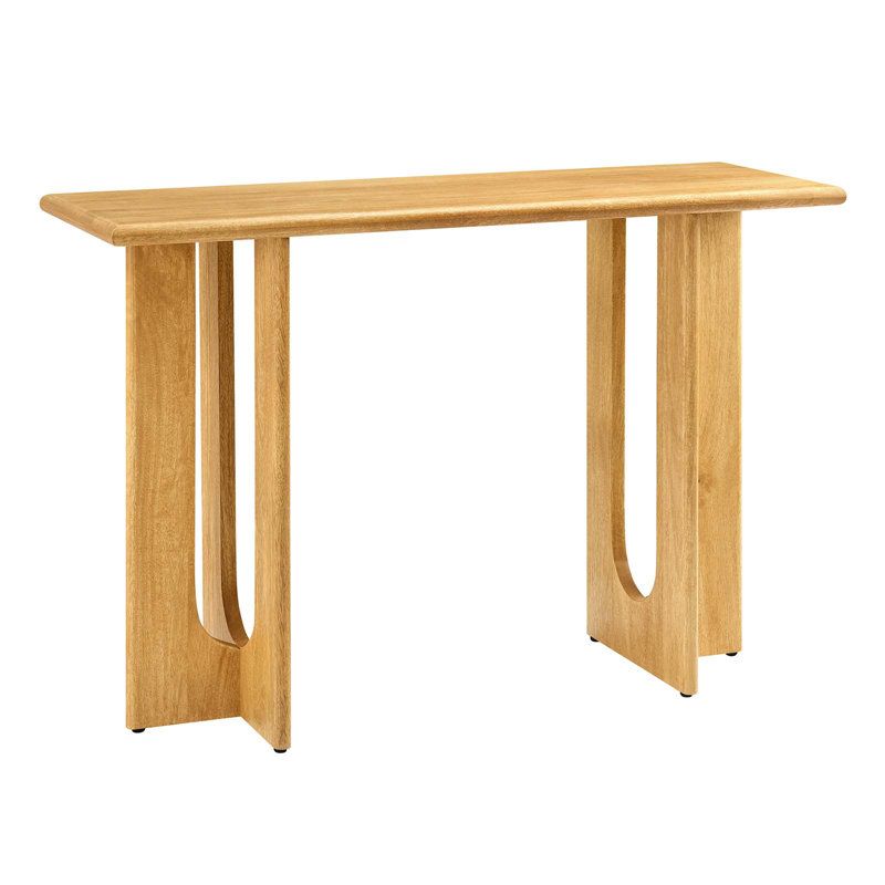 Modway Rivian 46&amp;quot; Console Table &amp;amp; Reviews | Wayfair for Rivian 46&amp;quot; Console Table, Oak