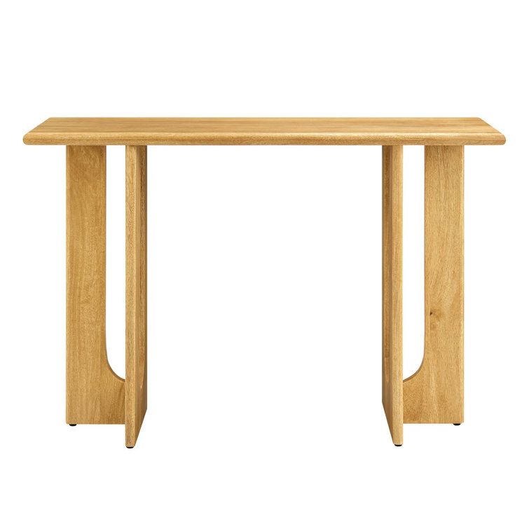 Modway Rivian 46&amp;#039;&amp;#039; Solid Wood Console Table | Wayfair for Understanding the Rivian 46 inch console table oak finish in modern interior design