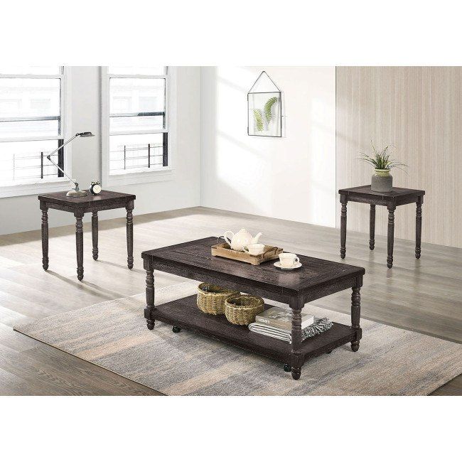 Monango 3-Piece Occasional Table Set By Furniture Of America ... for The Complete Guide to Styling Your Home with a 3-Piece Occasional Table Set